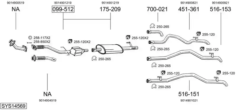 BOSAL SYS14569
