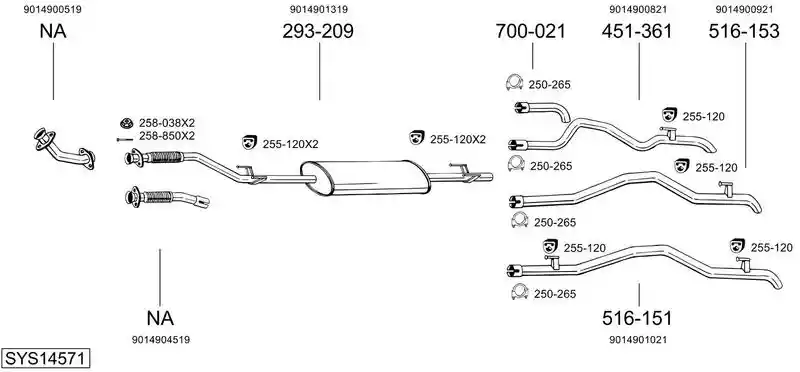 BOSAL SYS14571