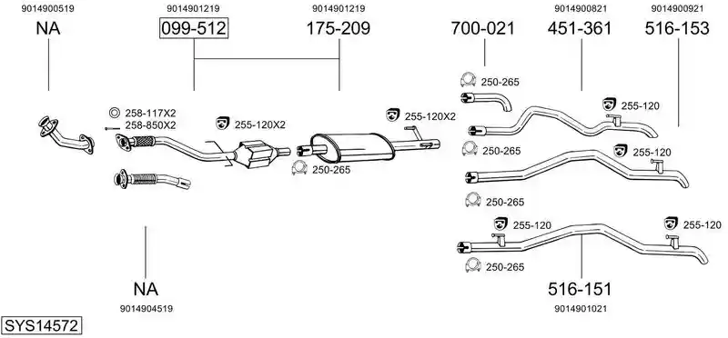 BOSAL SYS14572