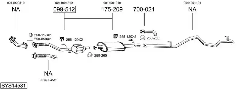 BOSAL SYS14581