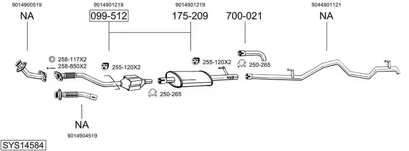 BOSAL SYS14584