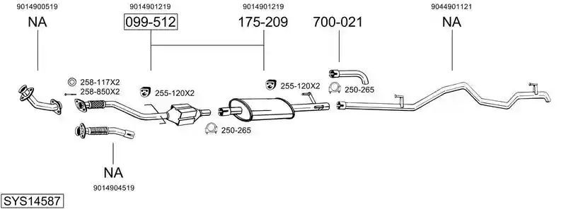 BOSAL SYS14587