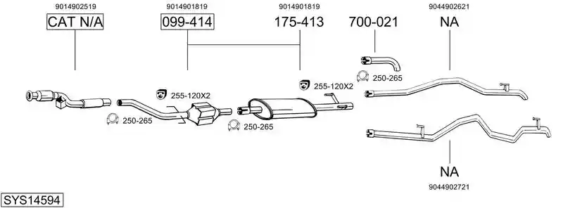 BOSAL SYS14594
