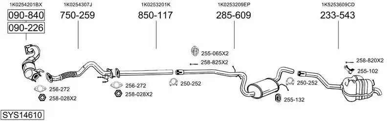 BOSAL SYS14610