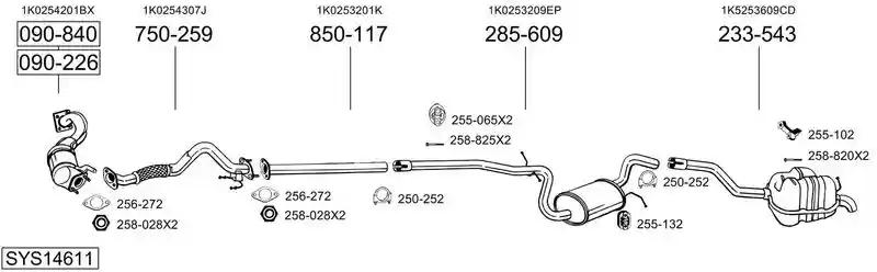 BOSAL SYS14611