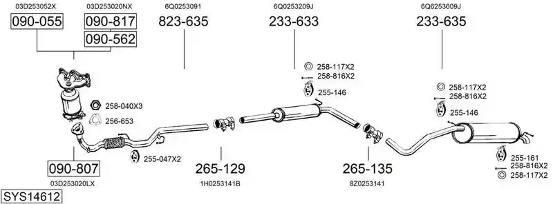 BOSAL SYS14612