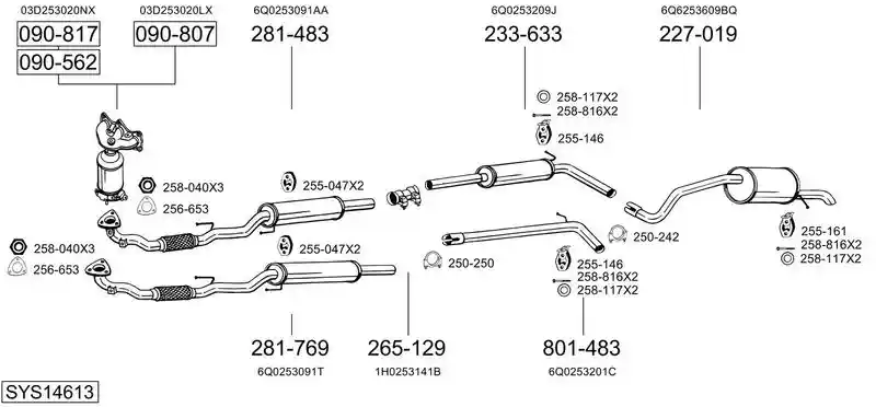 BOSAL SYS14613