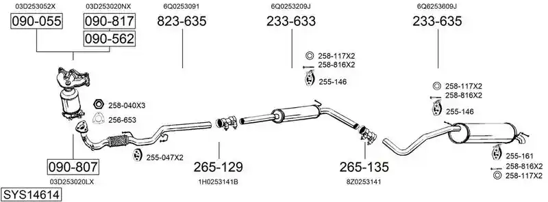 BOSAL SYS14614