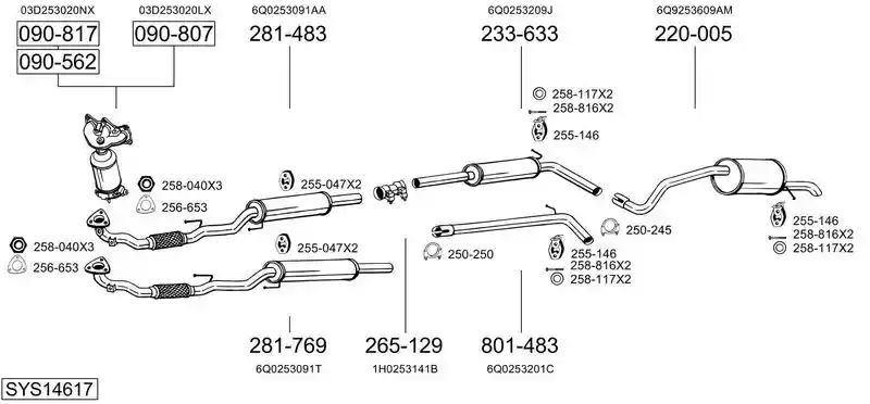 BOSAL SYS14617