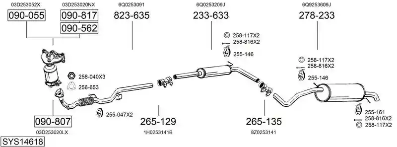 BOSAL SYS14618