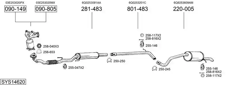 BOSAL SYS14620