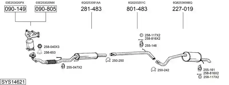 BOSAL SYS14621