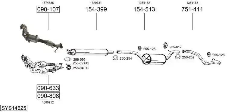BOSAL SYS14625