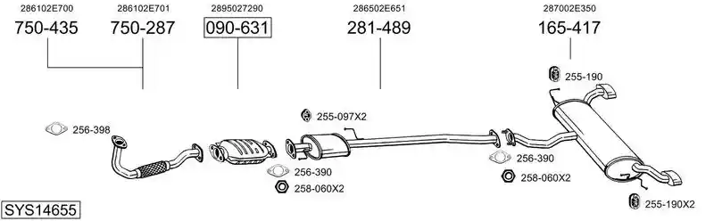 BOSAL SYS14655