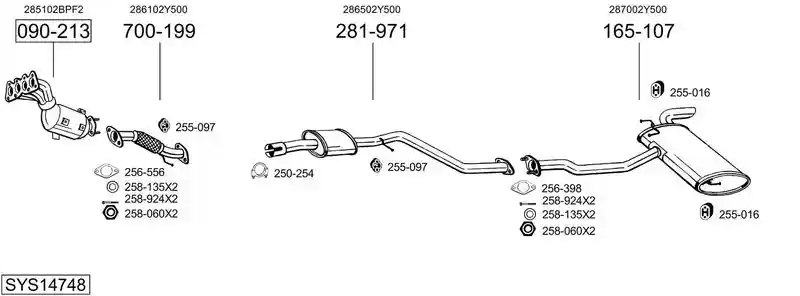 BOSAL SYS14748