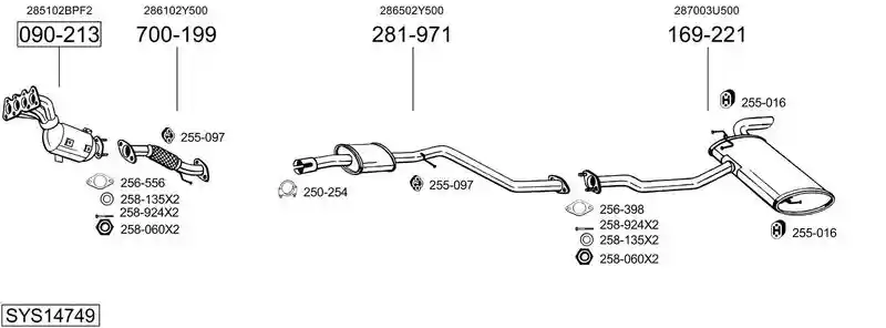 BOSAL SYS14749