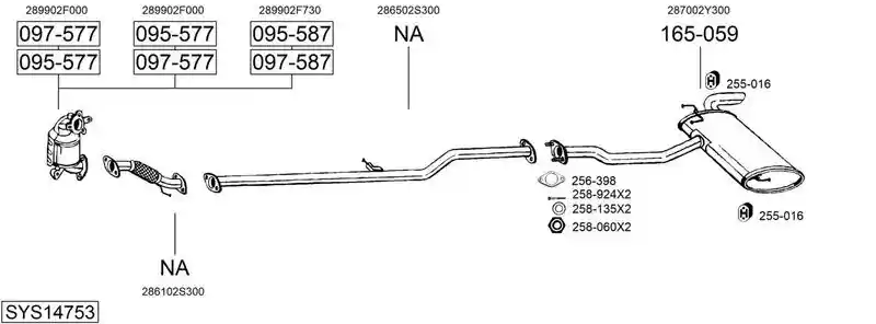 BOSAL SYS14753