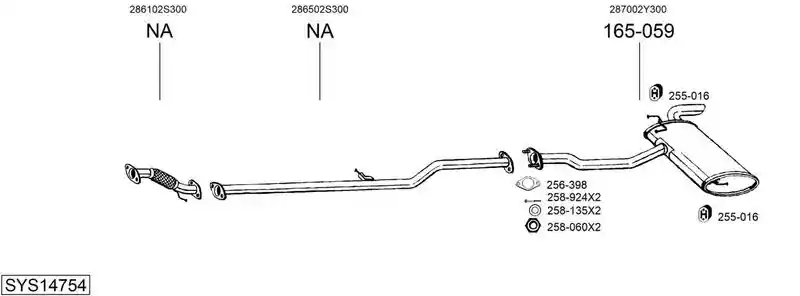 BOSAL SYS14754