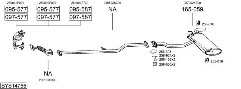 BOSAL SYS14755
