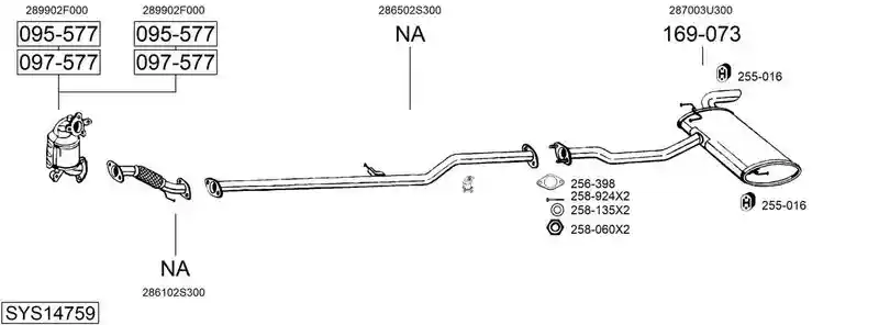 BOSAL SYS14759
