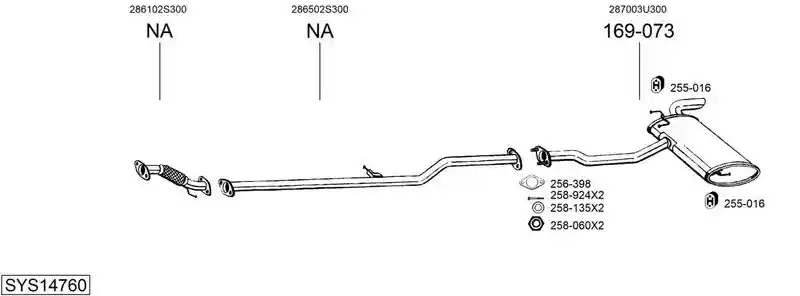 BOSAL SYS14760