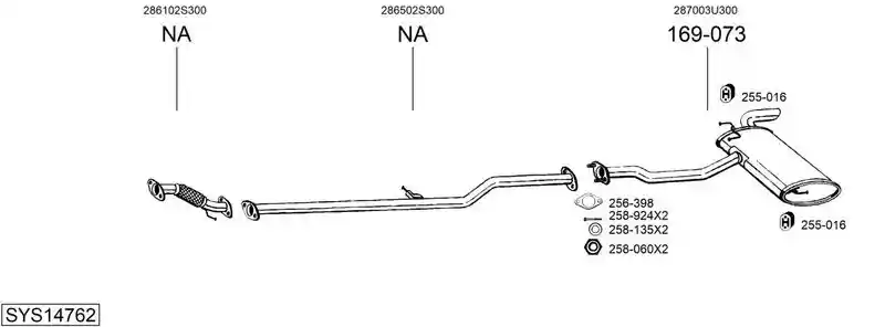 BOSAL SYS14762