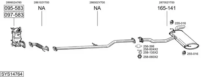 BOSAL SYS14764
