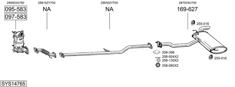 BOSAL SYS14765
