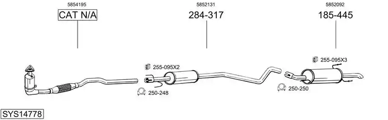 BOSAL SYS14778