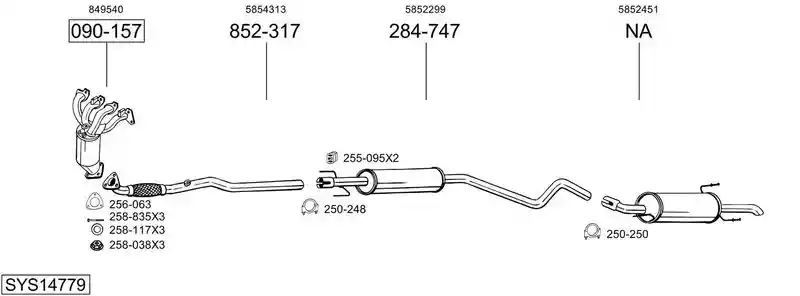 BOSAL SYS14779