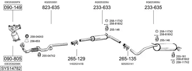 BOSAL SYS14782