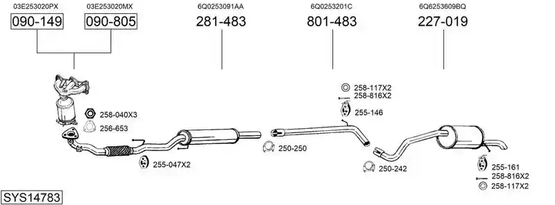 BOSAL SYS14783