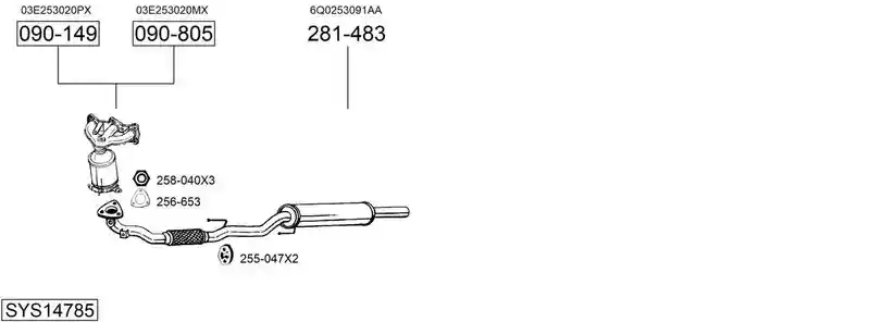 BOSAL SYS14785