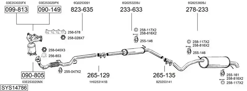 BOSAL SYS14786