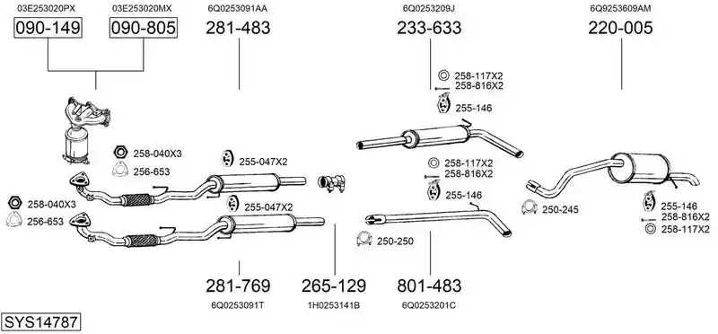 BOSAL SYS14787