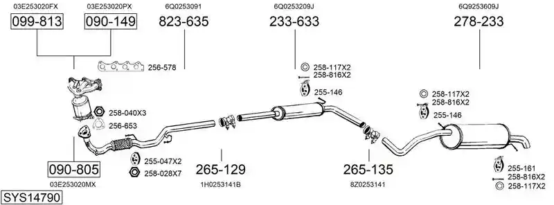 BOSAL SYS14790