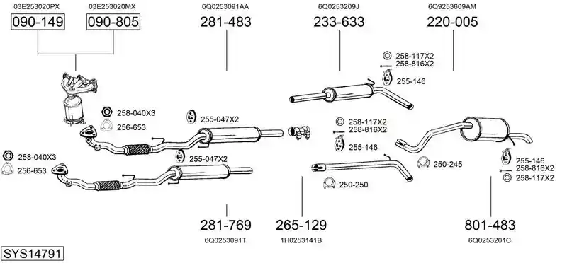 BOSAL SYS14791