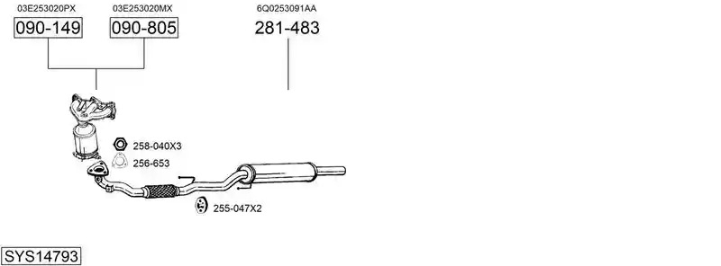 BOSAL SYS14793