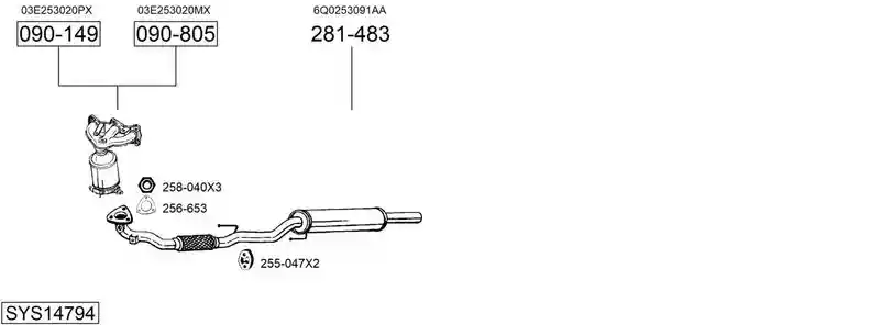 BOSAL SYS14794