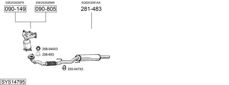 BOSAL SYS14795