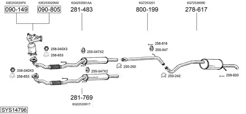 BOSAL SYS14796