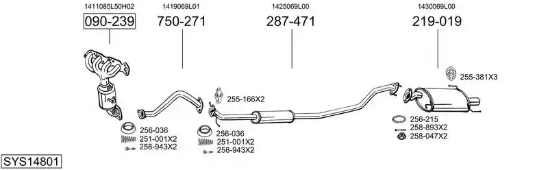 BOSAL SYS14801