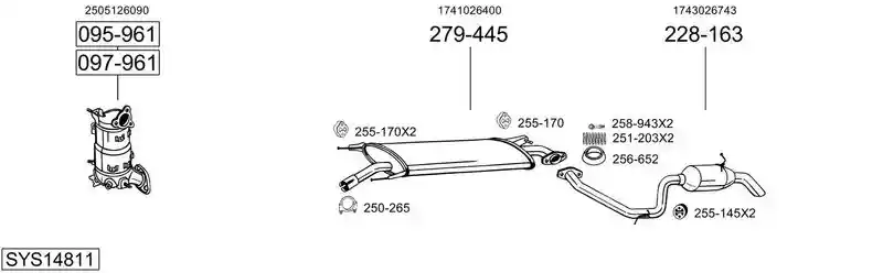BOSAL SYS14811