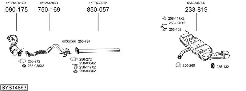 BOSAL SYS14863