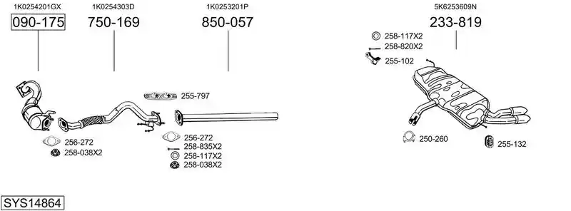 BOSAL SYS14864