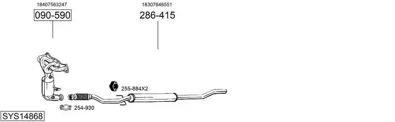 BOSAL SYS14868