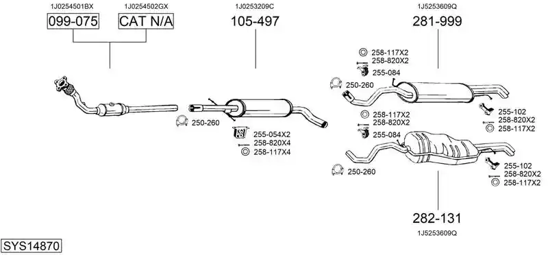 BOSAL SYS14870