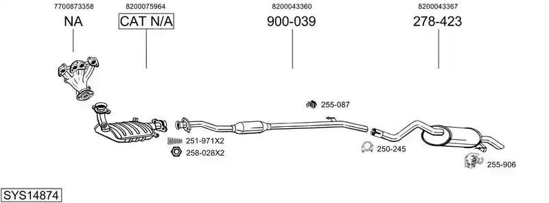 BOSAL SYS14874