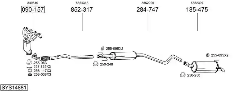 BOSAL SYS14881