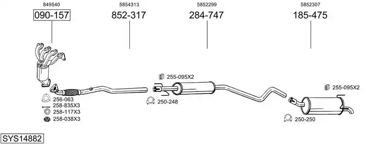 BOSAL SYS14882